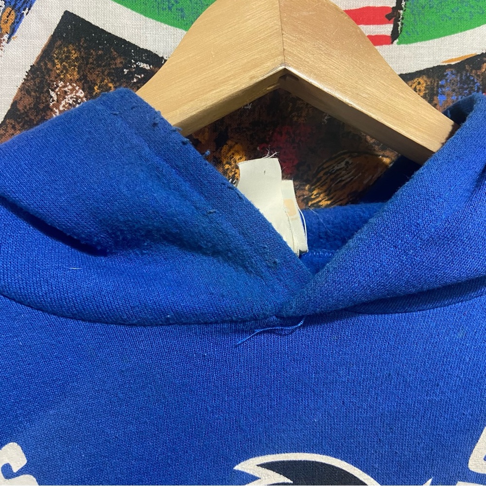 Vintage New York Giants Fred Flintstone Caricature Pullover Hoodie - Picture 5 of 10